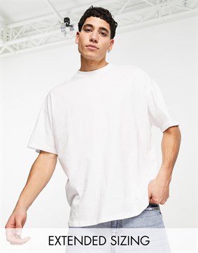 Basic Oversize T-shirt-Beyaz