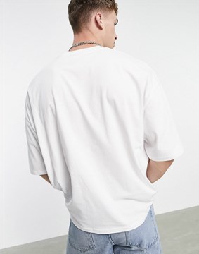 Oversize T-shirt-Beyaz