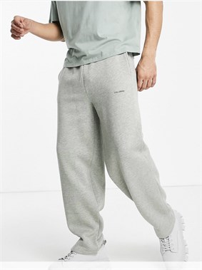 Relaxed Fit Wide Leg Jogger-Yeşil